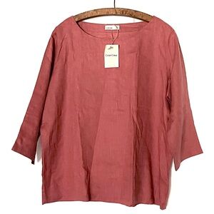 Grae Cove 100% Linen Top Boxy